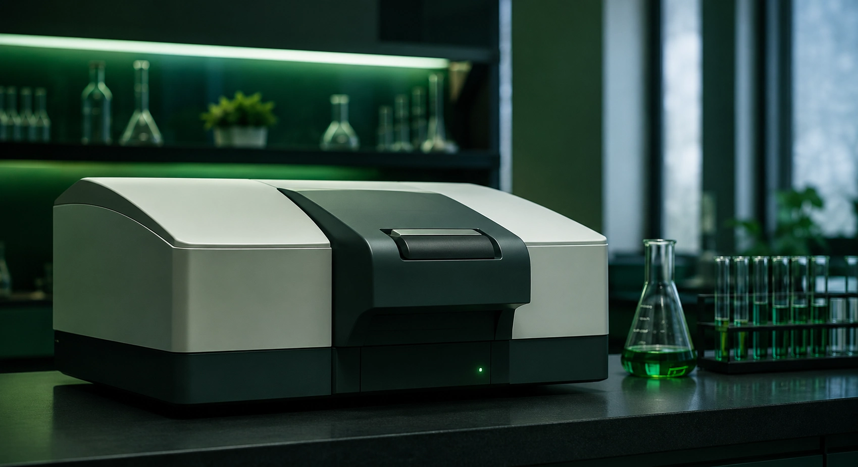 Espectrofotómetro UV-Vis para construcción de curva de calibración analítica