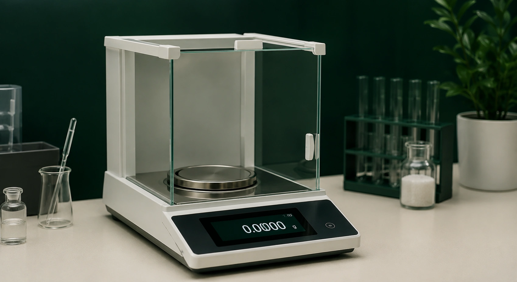 Balanza analítica de precisión para medición con incertidumbre en laboratorio ISO 17025
